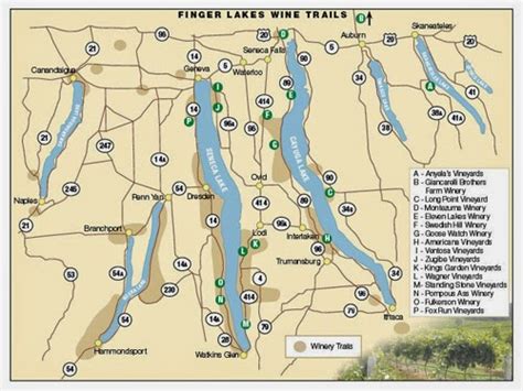 Keuka Lake Wineries Map World Map