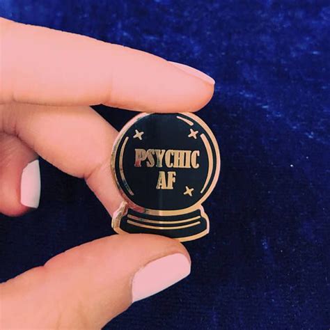 Psychic Af Enamel Pin Pin Unique Items Products Enamel Pins