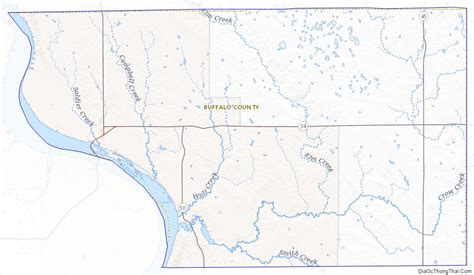 Map Of Buffalo County South Dakota
