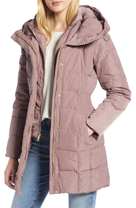 Cole Haan Hooded Down And Feather Jacket Jackets For Women Jackets