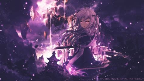 Purple Anime Wallpaper 4k  Aesthetic Purple  Anime