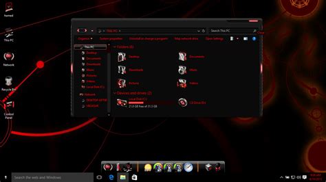 Alienware Red Theme For Win10 Skinpack Customize Your Digital World