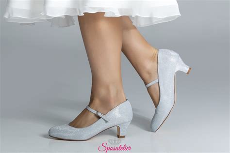 Trova una vasta selezione di scarpe sposa a prezzi vantaggiosi su ebay. Scarpe da sposa argento con tacco 5 cm collezione 2019 onlineSposatelier
