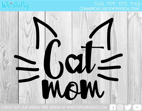 Cat Mom Svg Cat Mama Svg Cat Svg Fur Mom Pet Mom Cat Mom Cat