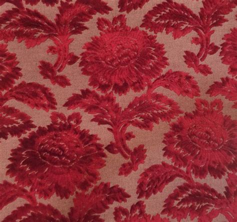 To cater the young generation with a distinct sense of style. High End Deep Red Velvet Upholstery Fabric by ...