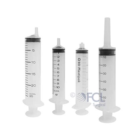 Fcl Surgical Bd Plastipak Luer Slip Eccentric Ml Syringe Without