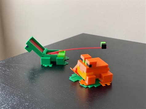 Frog 3d Printed Unofficial Minecraft Figure Etsy