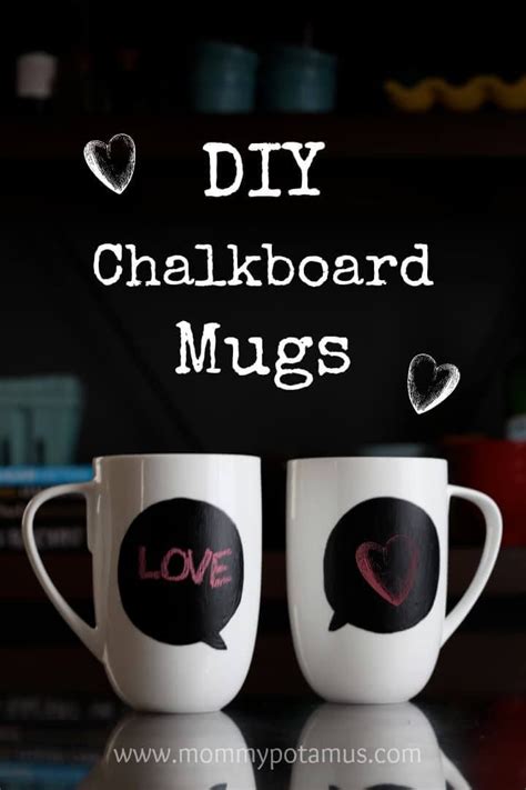 Diy Chalkboard Mugs In 2023 Diy Chalkboard Mugs Personalized Coffee