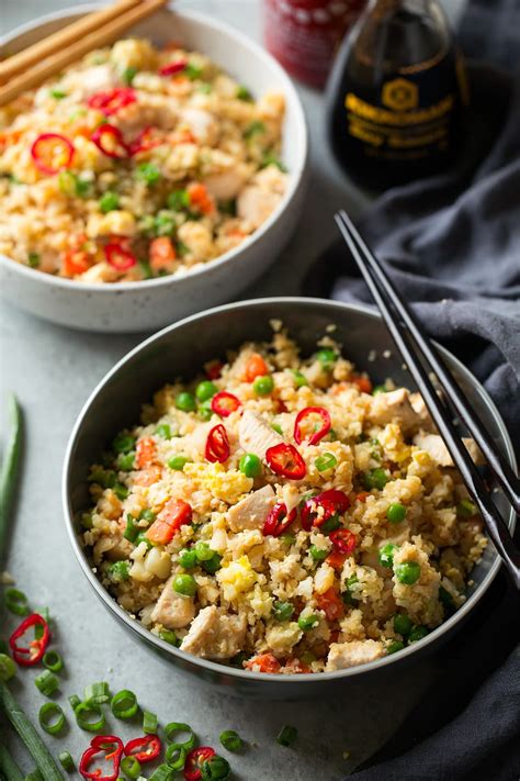 This tasty vegan cauliflower fried rice packs a whole lot of vegetarian goodness into every serving and the leftovers are fantastic the next day! Cauliflower Chicken Fried "Rice" - Cooking Classy