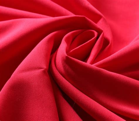 230t Red Polyester Rayon Spandex Fabric Jersey Knit Fabric For Garment