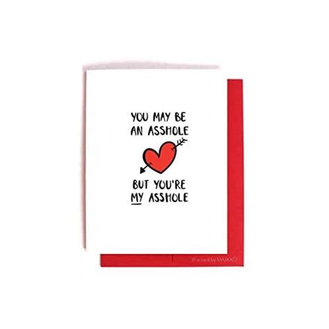 My Asshole Anti Valentine Card Handmade Products