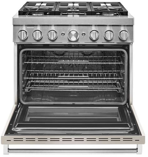 Kitchenaid® 36 Commercial Style Freestanding Dual Fuel Range The