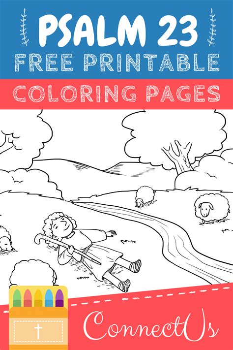 Printable bible verse coloring pages + cards: Free Printable Psalm 23 Coloring Pages for Kids ...