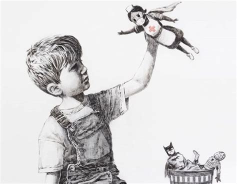 New Banksy Art Depicts Nurse As Superhero | Crooks and Liars