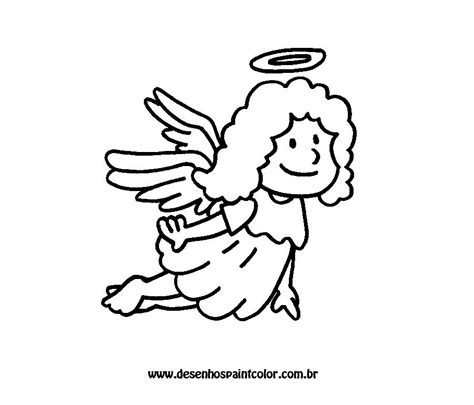 Desenho De Anjo Para Imprimir E Colorir Desenhos Infantis Para Pintar