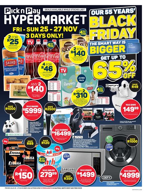 Pick N Pay Black Friday Specials 2023