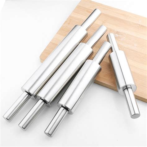 Stainless Steel Rolling Pin Rolling Pin Steel Handle Stainless