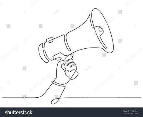 Drawing Megaphone Images Stock Photos And Vectors Shutterstock