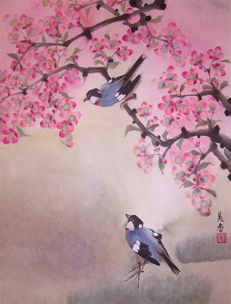 Spring Nature Paintings Cherry Blossom Painting Cherry Blossom