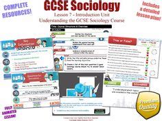 AQA Sociology Introduction Lessons Ideas Sociology Gcse Aqa