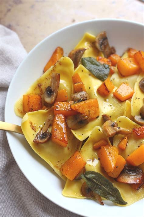Butternut Squash Ravioli With Sage Browned Butter Grab Some Joy