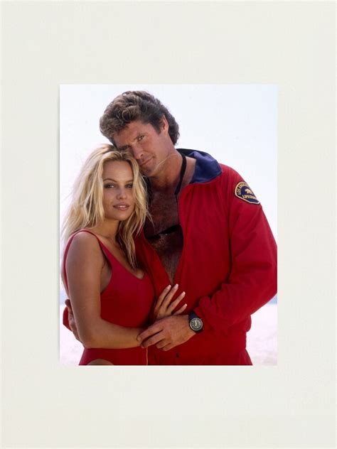 David Hasselhoff And Pamela Anderson Photographic Print By