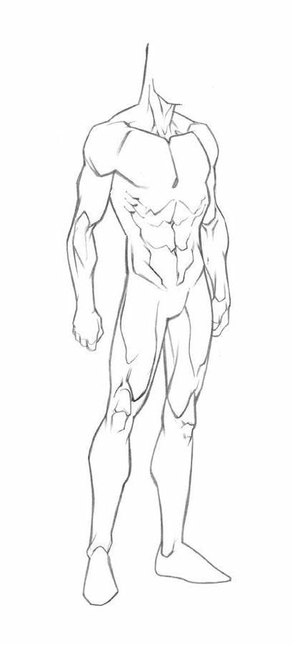 Male Superhero Drawing Outline Template Figure Drawings