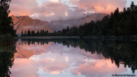 Lake Matheson Sunset This New Zealand Paradise Is A 3 Shot Flickr