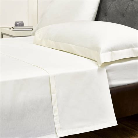 Egyption Flat Bed Sheets Cream