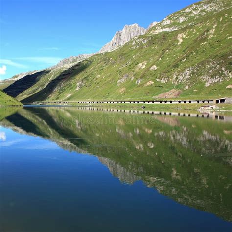 Lake With Mountain Reflections Stock Photo Image Of Panorama Scenery