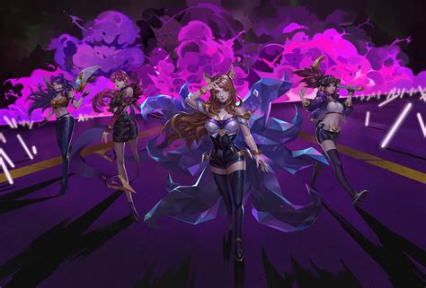 Artstation Kda Junqi Mu Em League Of Legends Leona League Of Legends E Garotos Anime