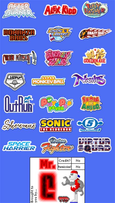 Ds Sonic And Sega All Stars Racing Logos The Spriters Resource