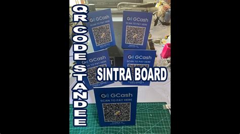 How To Make Qr Code Standee In Sintra Board Manual Cold Laminator