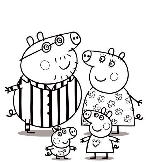 Peppa Pig Coloring Pages - Learny Kids