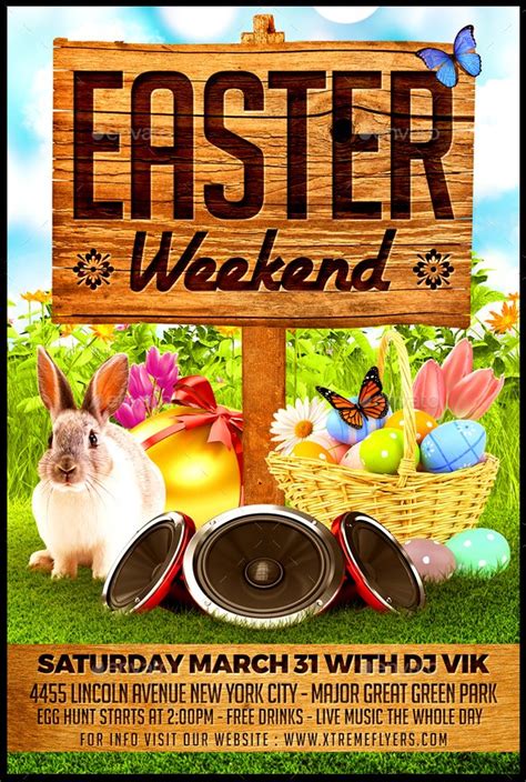 40premium And Free Easter Party Flyer Templates In Psd For Holidays Free Psd Templates