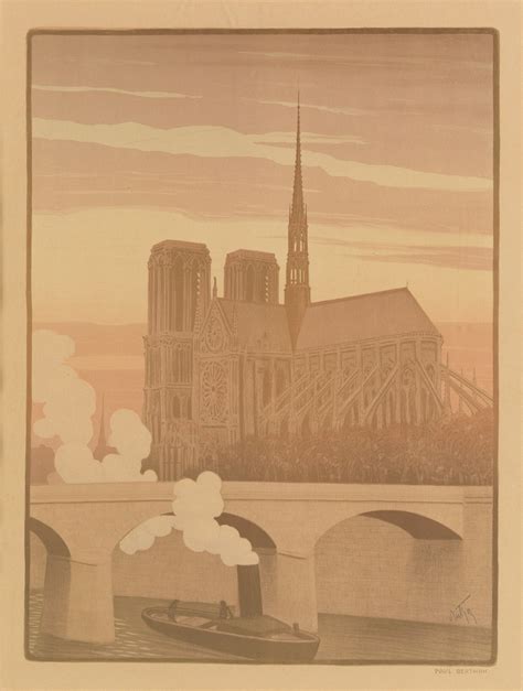 Paul Berthon 1872 1909 Notre Dame De Paris 1899 American Fine