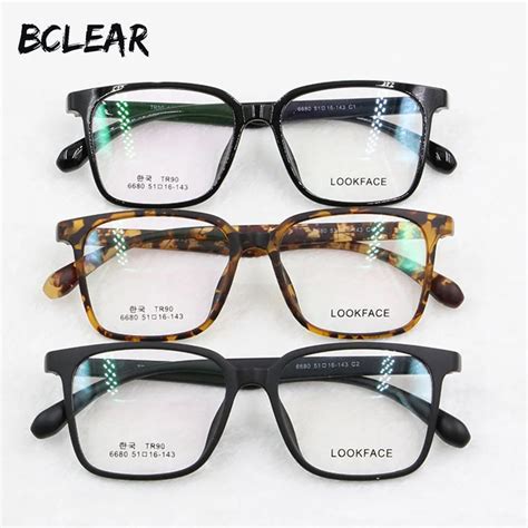 buy bclear fashion tr90 korea design optical frame super light eyeglasses men