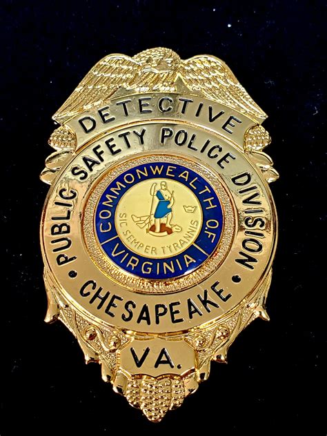 Chesapeake Virginia DPS Police Detective Gode - COLLECTORS-BADGES.COM