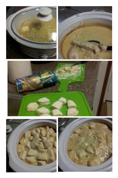If you've never made it in your crockpot you should give this one a try. Slow cooker Chicken & Dumplings | Crockpot recipes, Eating ...