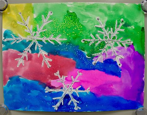 Watercolor Snowflakes 20 3rd Art With Mrs Nguyen