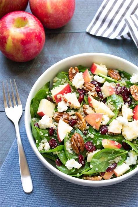 We did not find results for: Spinach and Quinoa Salad with Apple and Pecans. SO FULL OF ...