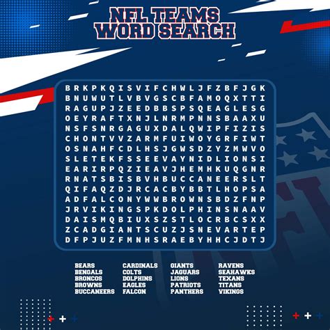 6 Best Images Of Nfl Football Word Search Printable Nfl Word Search