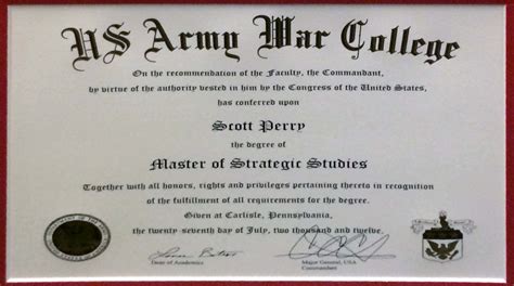 Earned A Masters Degree In Strategic Studies From The Us Army War