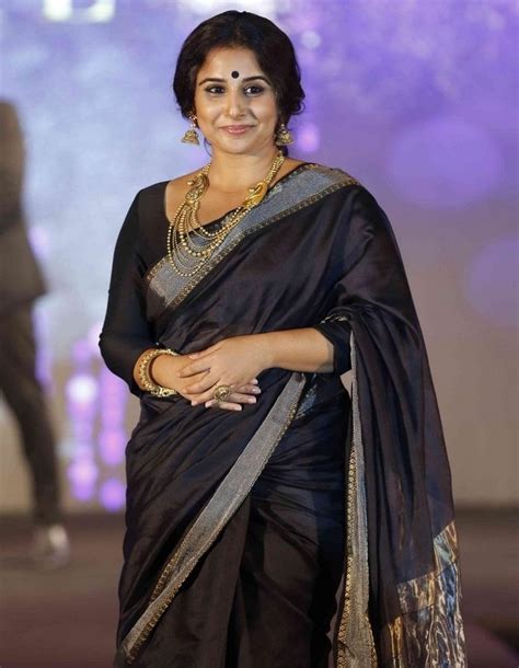 Vidya Balan In Traditional Black Saree Cinehub