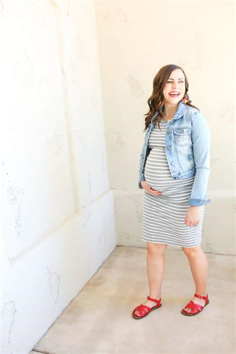 15 Maternity Outfits Using The Same Maternity Dress Friday Were In Love