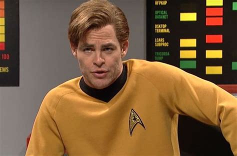 During the podcast chris pine talked about how he got his start with star trek, including how he went in for multiple auditions and a bad experience on a different movie he did between the auditions almost. Chris Pine spoofs William Shatner in SNL Star Trek parody