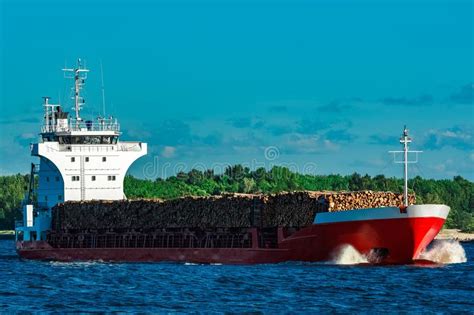 Cargo Ship With Wood Stock Photo Image Of Ship Forest 117812932