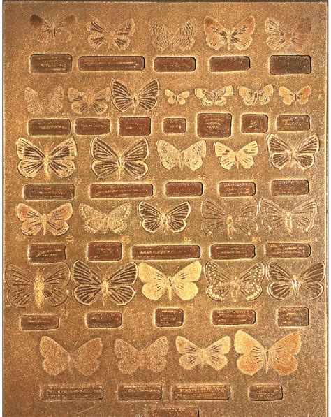 Copper Printing Plate Used To Apply The Color Yellow For Plate Of