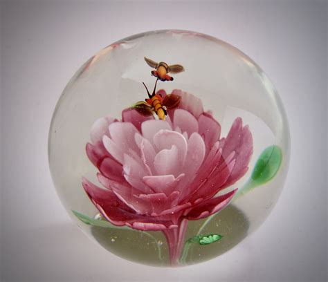 Beautiful Large Vintage Pink Flower And Bees Glass Etsy Uk Beautiful Pink Flowers Glass