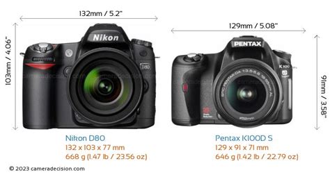 Nikon D80 Vs Pentax K100d S Detailed Comparison
